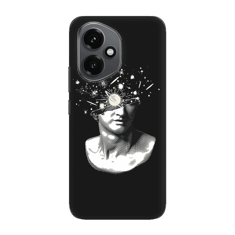 Honor Magic 400 Space Statue Black Colored Silicone TPU Θήκη