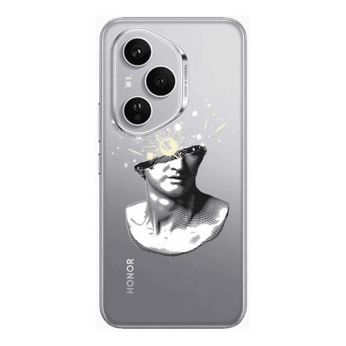 Honor Magic 400 Pro Space Statue Transparent Silicone TPU Θήκη