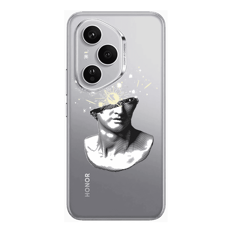 Honor Magic 400 Pro Space Statue Transparent Silicone TPU Θήκη
