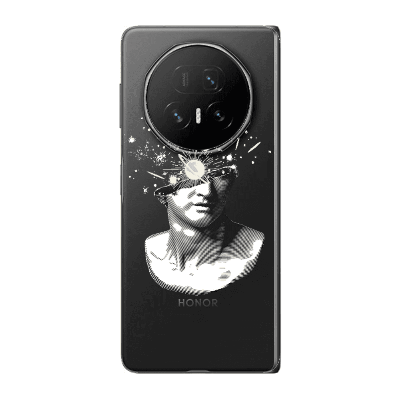 Honor Magic V5 Space Statue Transparent Silicone TPU Θήκη
