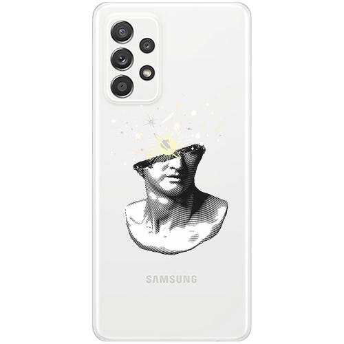 Samsung A33 Space Statue Transparent Silicone TPU Θήκη