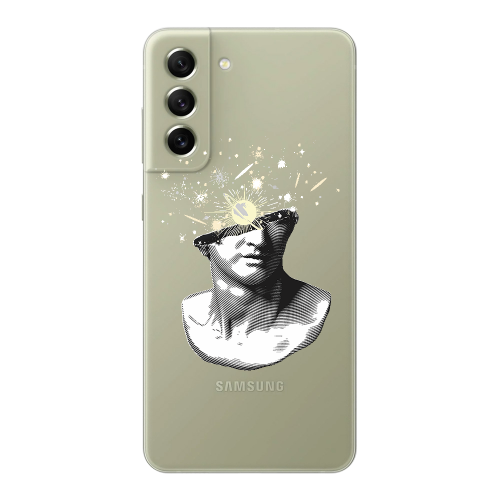 Samsung S22 Space Statue Transparent Silicone TPU Θήκη