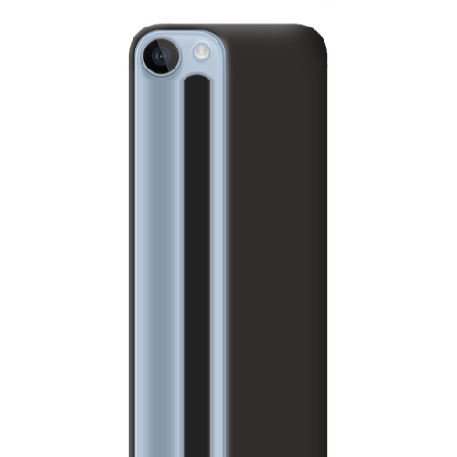 Apple iPhone 14  Space Statue Black Colored Silicone TPU Θήκη