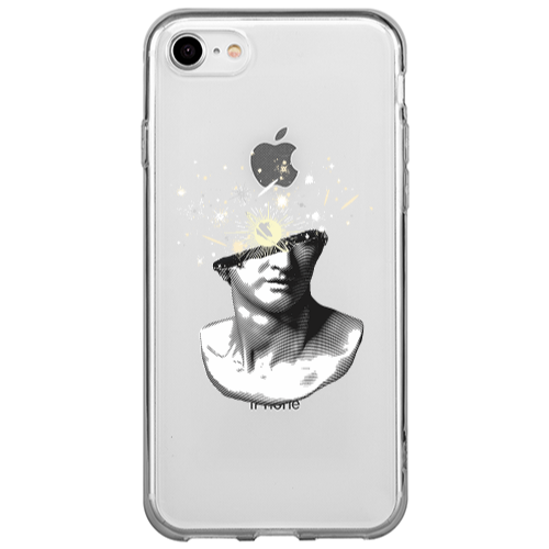 Apple iPhone 7 Space Statue Transparent Silicone TPU Θήκη