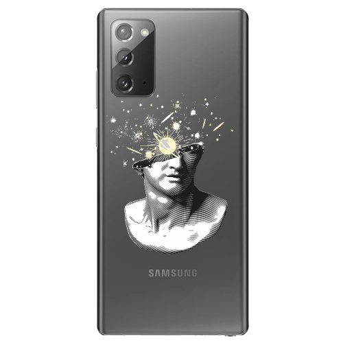 Samsung Note 20 Space Statue Transparent Silicone TPU Θήκη