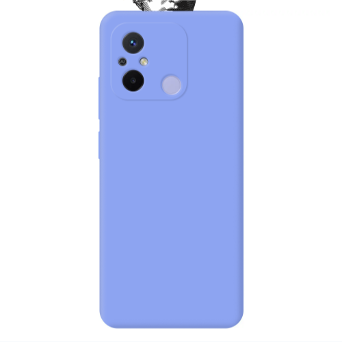 Xiaomi Redmi 12C Space Statue Light Purple Colored Silicone TPU Θήκη