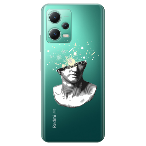 Xiaomi Redmi Note 12 Pro Plus 5G Space Statue Transparent Silicone TPU Θήκη