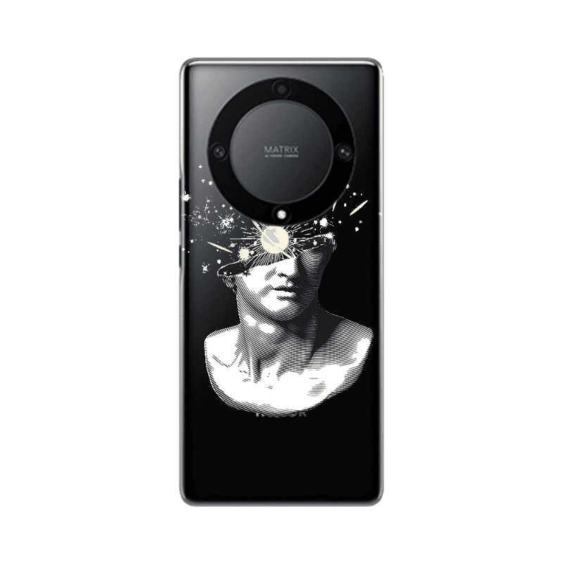 Honor Magic5 Lite 5G Space Statue Transparent Silicone TPU Θήκη