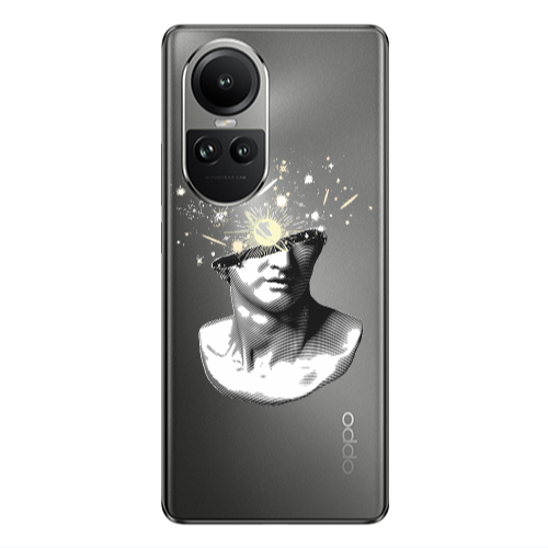 Oppo Reno10 5G Space Statue Transparent Silicone TPU Θήκη