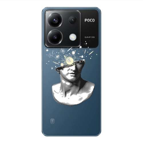 Xiaomi Poco X6 5G Space Statue Transparent Silicone TPU Θήκη