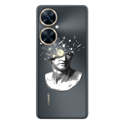 Huawei Nova 11i Space Statue Transparent Silicone TPU Θήκη