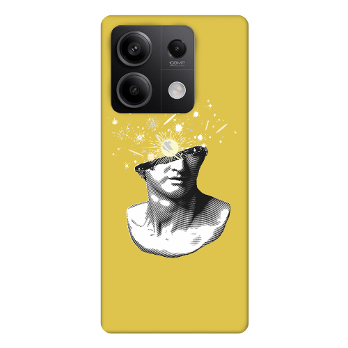 Xiaomi Redmi Note 13Pro 5G Space Statue Yellow Colored Silicone TPU Θήκη
