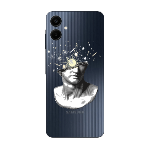 Samsung A06 Space Statue Transparent Silicone TPU Θήκη