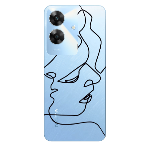Realme Note 60 intertwined Transparent Silicone TPU Θήκη