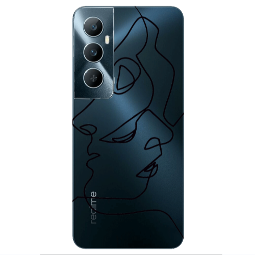 Realme C65 intertwined Transparent Silicone TPU Θήκη