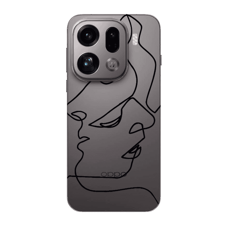 Oppo Find X9 Pro intertwined Transparent Silicone TPU Θήκη