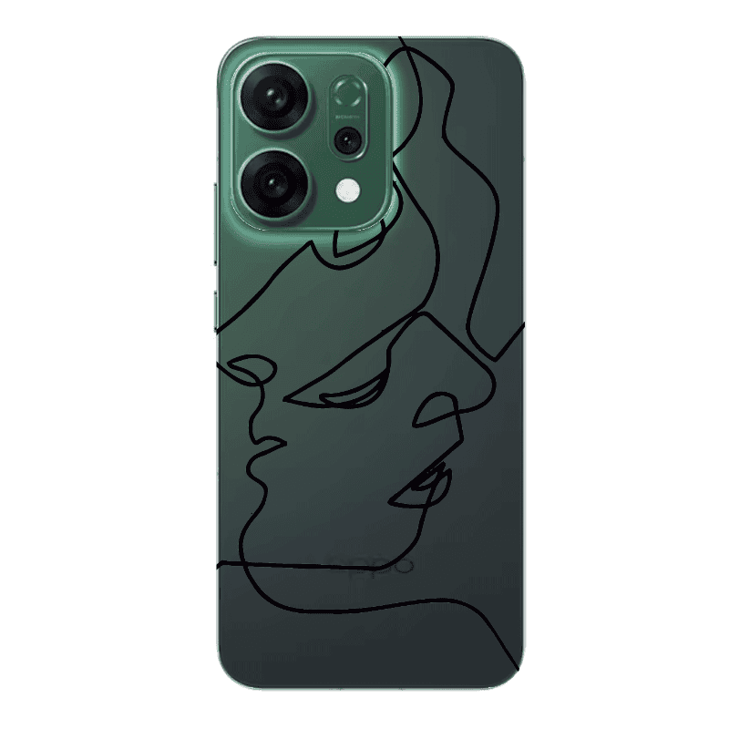 Oppo RENO 14 intertwined Transparent Silicone TPU Θήκη