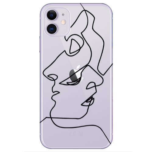 Apple iPhone 11  intertwined Transparent Silicone TPU Θήκη