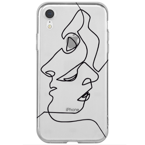 Apple iPhone Xr intertwined Transparent Silicone TPU Θήκη
