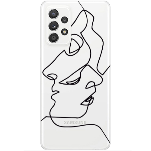 Samsung A52 intertwined Transparent Silicone TPU Θήκη