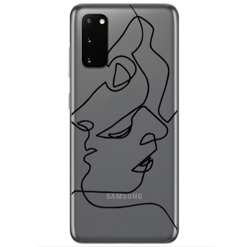 Samsung S20 intertwined Transparent Silicone TPU Θήκη