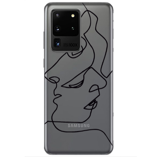 Samsung S20 Ultra intertwined Transparent Silicone TPU Θήκη