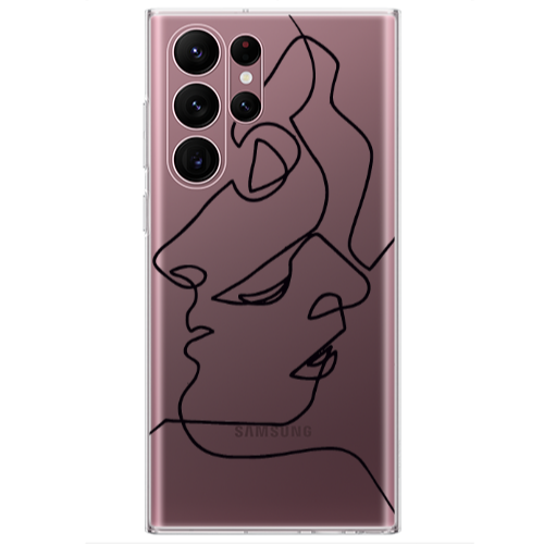 Samsung S22 Ultra intertwined Transparent Silicone TPU Θήκη