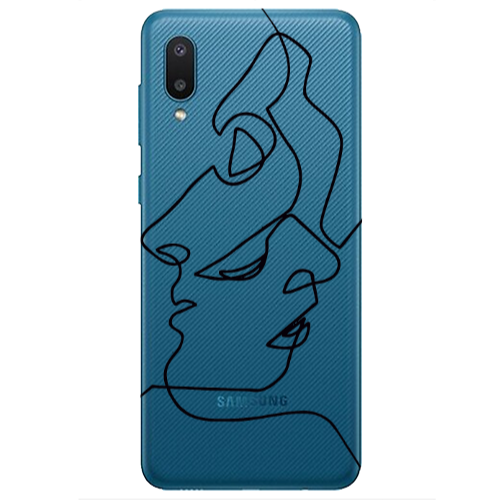 Samsung A02 intertwined Transparent Silicone TPU Θήκη
