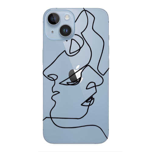 Apple iPhone 14 Plus intertwined Transparent Silicone TPU Θήκη