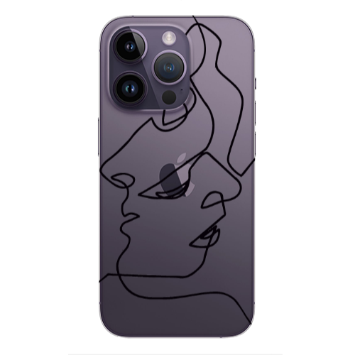 Apple iPhone 14 Pro Max intertwined Transparent Silicone TPU Θήκη
