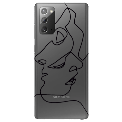 Samsung Note 20 intertwined Transparent Silicone TPU Θήκη