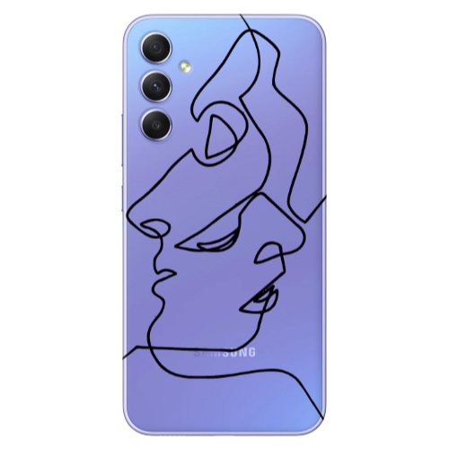 Samsung A34 intertwined Transparent Silicone TPU Θήκη