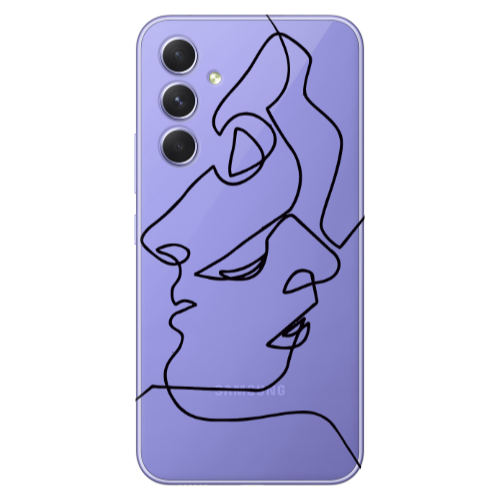 Samsung A54 intertwined Transparent Silicone TPU Θήκη