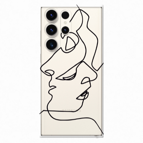 Samsung S23 Ultra intertwined Transparent Silicone TPU Θήκη