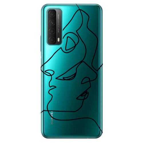 Huawei P Smart 2021 intertwined Transparent Silicone TPU Θήκη