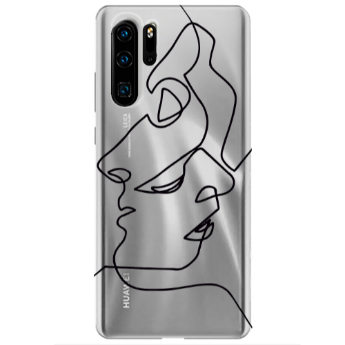 Huawei P30 Pro intertwined Transparent Silicone TPU Θήκη