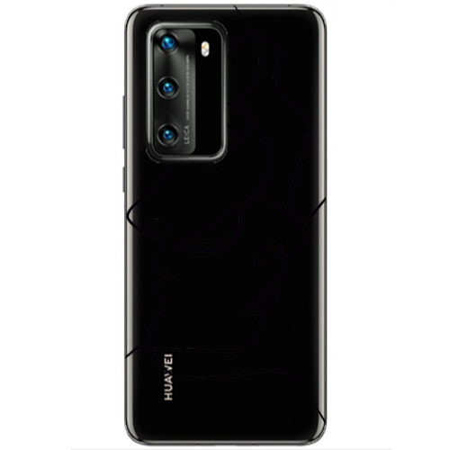 Huawei P40 intertwined Transparent Silicone TPU Θήκη