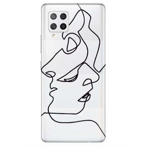 Samsung A42 5G intertwined Transparent Silicone TPU Θήκη