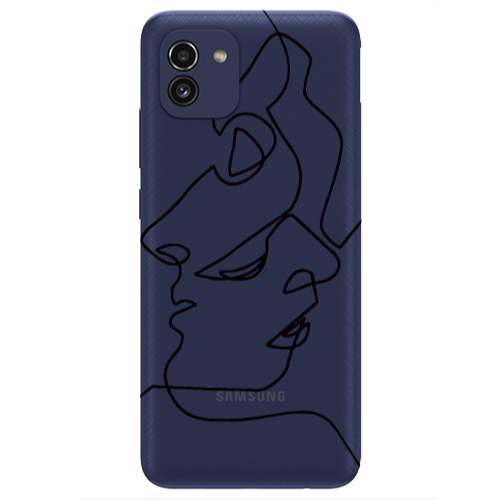 Samsung A03 intertwined Transparent Silicone TPU Θήκη