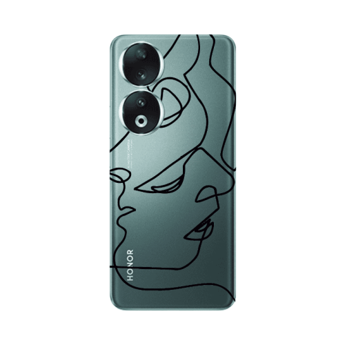 Honor 90 5G intertwined Transparent Silicone TPU Θήκη