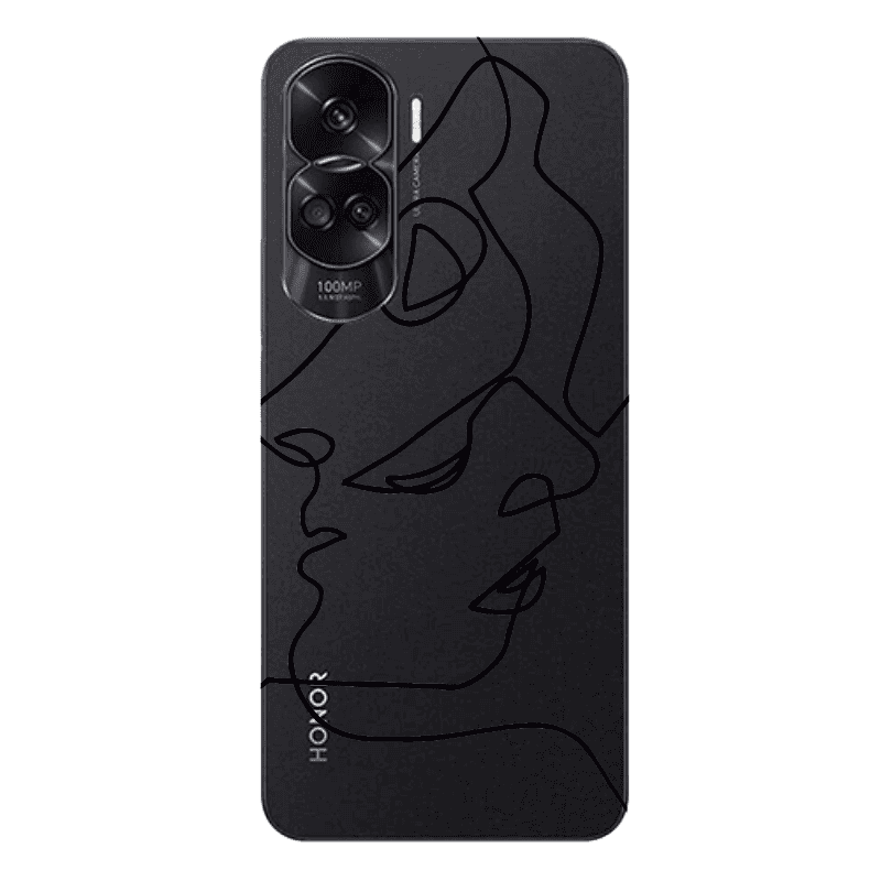 Honor 90 Lite 5G intertwined Transparent Silicone TPU Θήκη