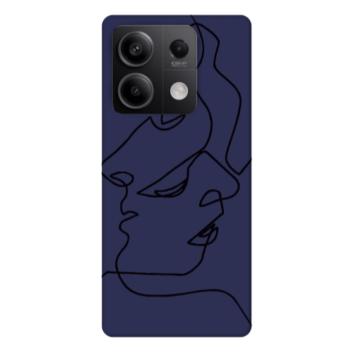 Xiaomi Redmi Note 13Pro 5G intertwined Dark blue Colored Silicone TPU Θήκη