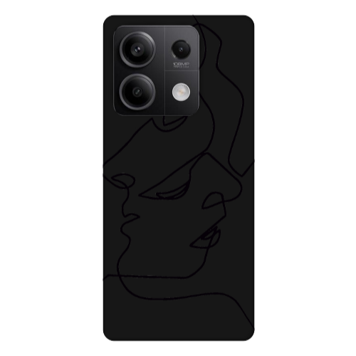 Xiaomi Redmi Note 13Pro 5G intertwined Black Colored Silicone TPU Θήκη