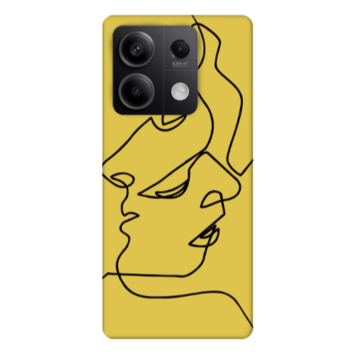 Xiaomi Redmi Note 13Pro 5G intertwined Yellow Colored Silicone TPU Θήκη