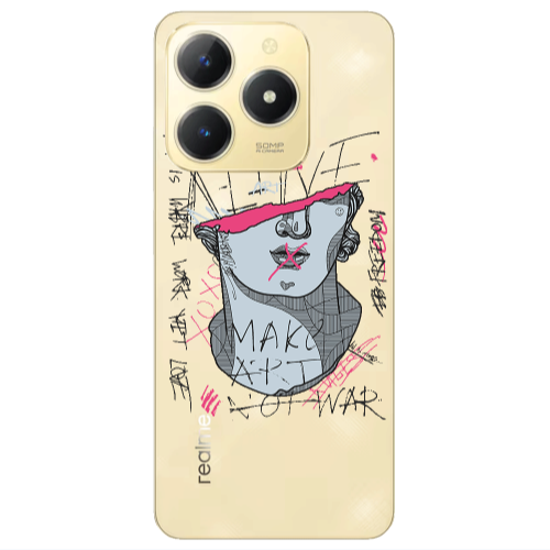 Realme C61 Make art Transparent Silicone TPU Θήκη
