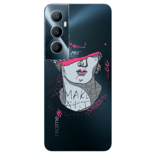 Realme C65 Make art Transparent Silicone TPU Θήκη