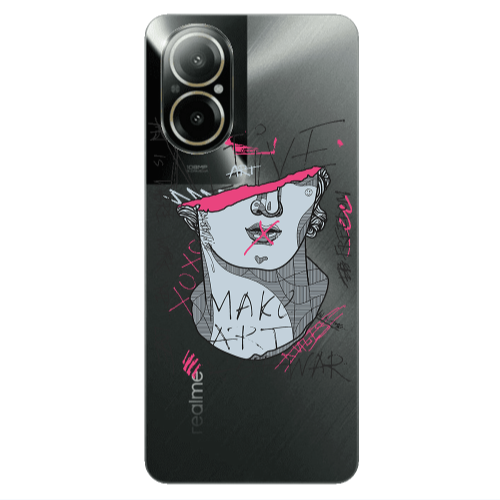 Realme C67 Make art Transparent Silicone TPU Θήκη