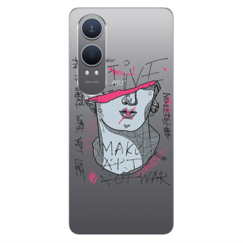 Oneplus Nord Ce 4 lite Make art Transparent Silicone TPU Θήκη