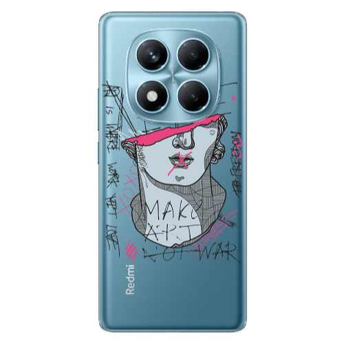Xiaomi Redmi Note 14 Pro Make art Transparent Silicone TPU Θήκη