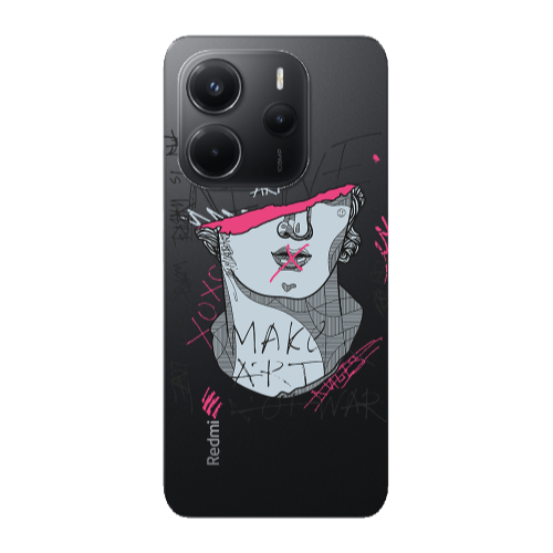 Xiaomi Redmi Note 14 Make art Transparent Silicone TPU Θήκη